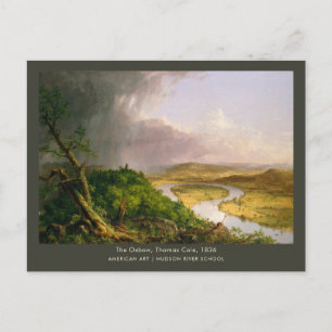 Das Oxbow Thomas Cole Sommer Landschaftsbild Postkarte