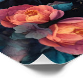 Das Paar der Friedhöfe In einem farbenfrohen Garte Poster (Ecke)