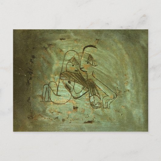 Das Paar im Twilight von Paul Klee Postkarte (Vorderseite)