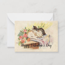 Das Paar Katze schläft den Valentinstag