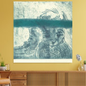 Das Paar Leinwanddruck (Insitu (Wohnzimmer))