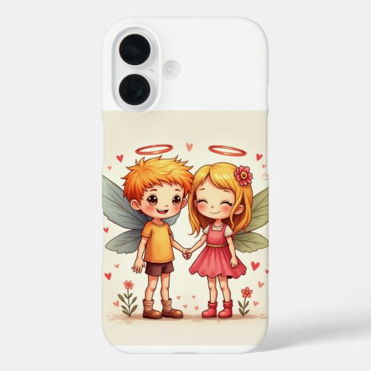 Das Paar Liebe-Fee iPhone 16 Hüllen (Rückseite)