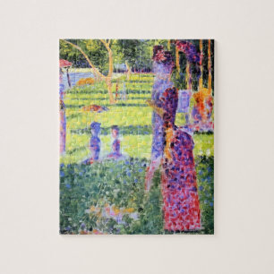Das Paar von Georges Seurat, Vintage Pointillismus Puzzle