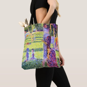 Das Paar von Georges Seurat, Vintage Pointillismus Tasche