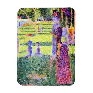 Das Paar von Georges Seurat, Vintage‑Punktillismus Magnet