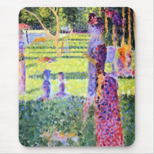 Das Paar von Georges Seurat, Vintager Pointillismu Mousepad