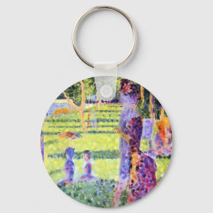Das Paar von Georges Seurat, Vintager Pointillismu Schlüsselanhänger