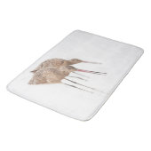 Das Paar von Marbled Godwit Badematte (Schrägansicht)