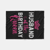 Das Paarmatching Ehefrau Geburtstag Ehemann Fleecedecke (Vorderseite (Horizontal))