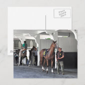 Das Paddock im Belmont Park Postkarte (Vorne/Hinten)