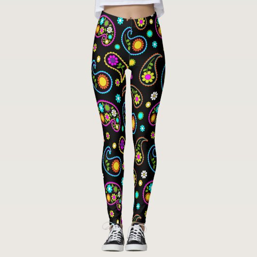 Das Paisley Fairlings Freude druckt 53086F Leggings (Vorderseite)