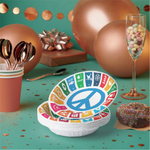 Das Paket "Peace Sustainability Goals Öko Friendly Pappteller
