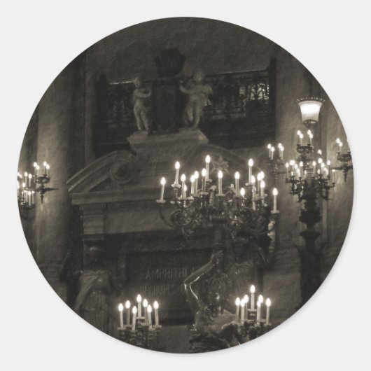 Das Palais Garnier Paris Frankreich Runder Aufkleber (Vorderseite)