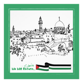 Das palästinensische Erbe und die Hoffnung: Wir we Fotodruck