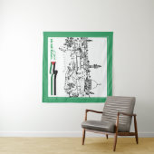 Das palästinensische Erbe und die Hoffnung: Wir we Wandteppich (Beispiel (Horizontal))