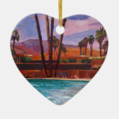Das Palm Springs-Pool Keramikornament (Vorne)