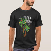 Das Palm Tropical Hawaii Palm Tree Lights T-Shirt (Vorderseite)