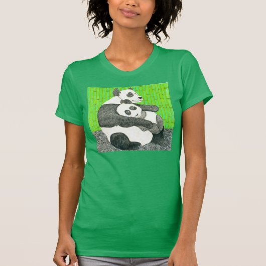 Das Panda-Shirt durch Julia Hanna T-Shirt (Vorderseite)