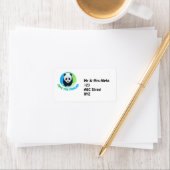 Das Pandas-Label gerettet Adressaufkleber (Insitu)