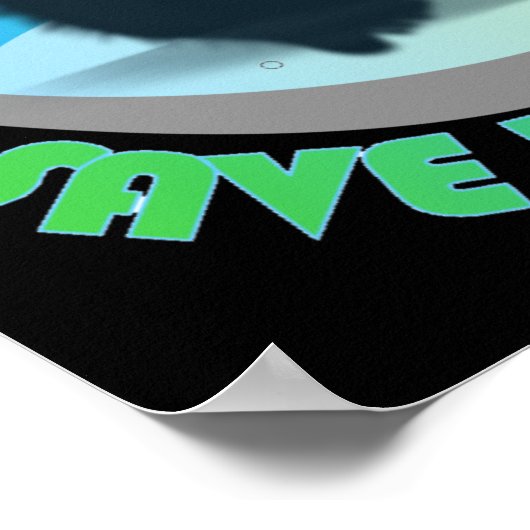 Das Pandas-Poster gerettet Poster (Ecke)