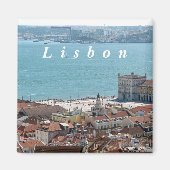 Das Panorama von Lissabon Magnet (Vorne)