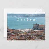 Das Panorama von Lissabon. Postkarte (Vorne/Hinten)