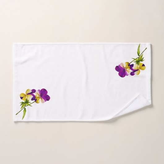 "Das Pansy-Party" auf einem Badetuch-Set (I) Badhandtuch Set (Handtuch)