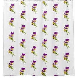 "Das Pansy-Party" auf einem Duschvorhang (I)