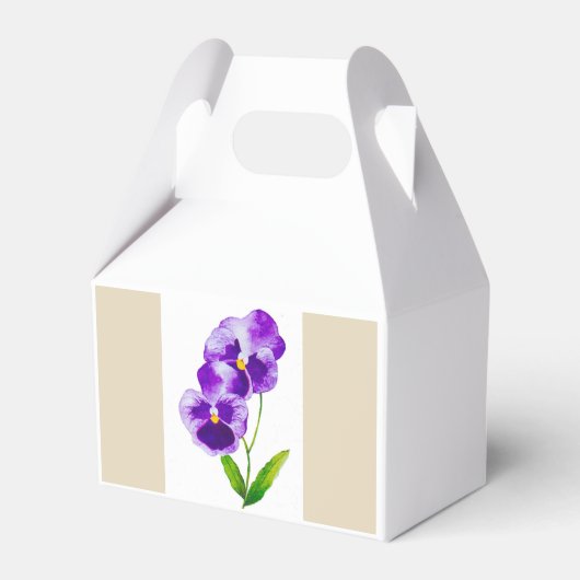 "Das Pansy-Party" auf einem Gefälligkeitsfeld (III Geschenkschachtel (Vorderseite)