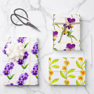 'Das Pansy-Party auf einem Wrapping Paper-Set Geschenkpapier Set
