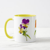 "Das Pansy-Party" auf einer Combo-Tasse (I) Tasse (Links)