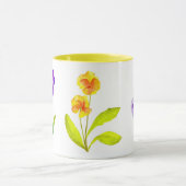 "Das Pansy-Party" auf einer Combo-Tasse (II) Tasse (Zentrum)