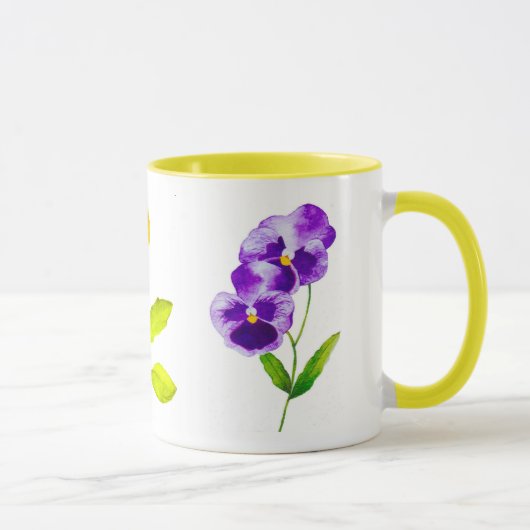"Das Pansy-Party" auf einer Combo-Tasse (II) Tasse (Rechts)