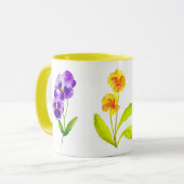 "Das Pansy-Party" auf einer Combo-Tasse (II) Tasse (Vorderseite Links)