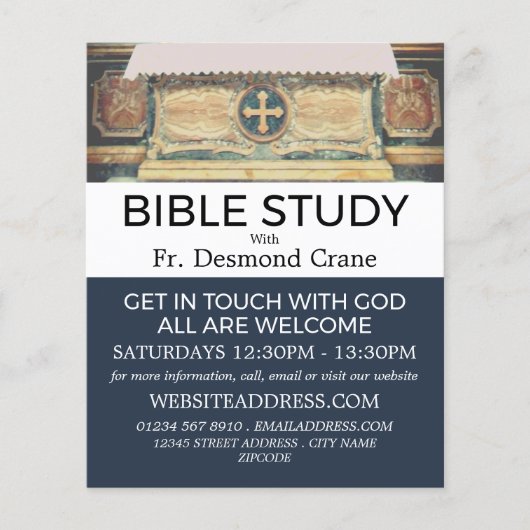 Das Pantheon Altar, Rom, Christliche Bibelklasse Flyer (Vorne)