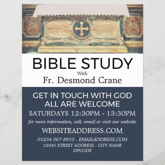 Das Pantheon Altar, Rom, Christliche Bibelklasse Flyer (Vorne)