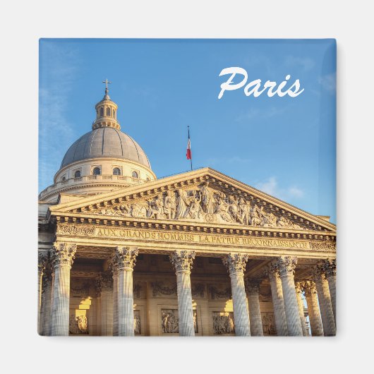 Das Pantheon in Paris, Frankreich Magnet (Vorne)