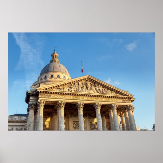 Das Pantheon in Paris, Frankreich Poster (Vorne)