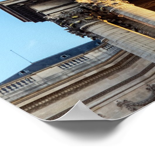 Das Pantheon in Paris, Frankreich Poster (Ecke)