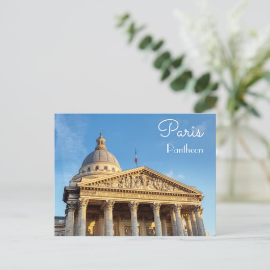 Das Pantheon in Paris, Frankreich Postkarte (Stehend Vorderseite)