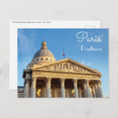 Das Pantheon in Paris, Frankreich Postkarte (Vorne/Hinten)
