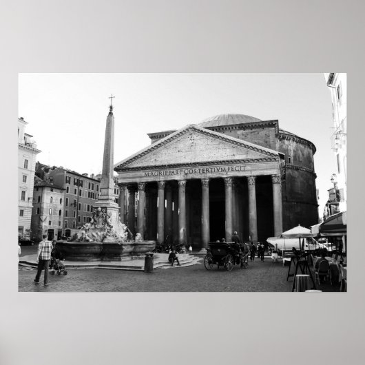 Das Pantheon in Rom, Italien Poster (Vorne)