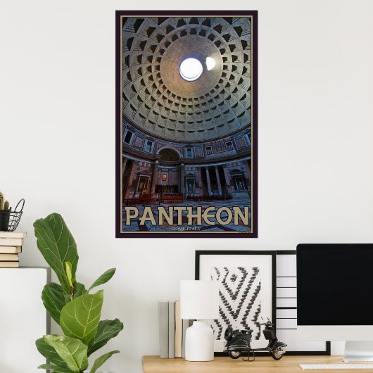 Das Pantheon Poster (Heimbüro)