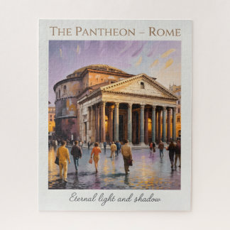 Das Pantheon Rom Italien Aquarell Vintage Reise Puzzle