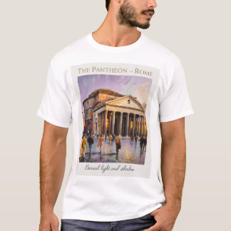 Das Pantheon Rom Italien Aquarell Vintage Reise T-Shirt