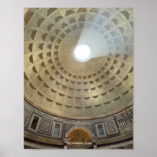 Das Pantheon, Rom, Italien Design Foto Print Poster (Vorne)