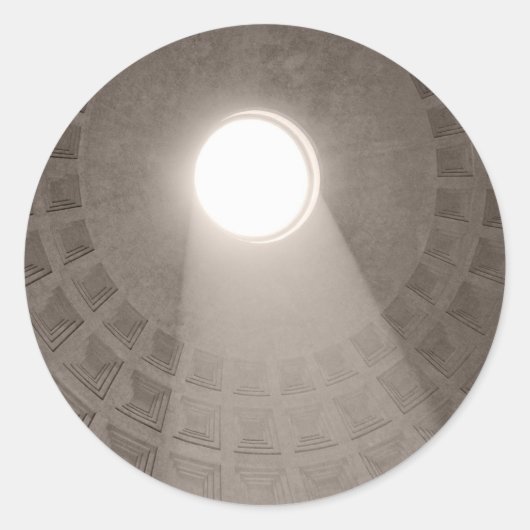 Das Pantheon, Rom Runder Aufkleber (Vorderseite)