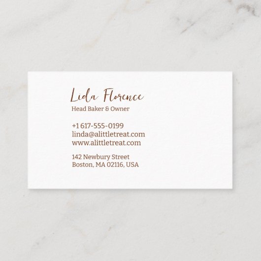 Das Pantry-Cookie Visitenkarte (Rückseite)