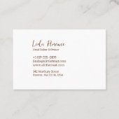 Das Pantry-Cookie Visitenkarte (Rückseite)