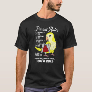 Das Papageienhaus regiert meinen gelben Mönchssaal T-Shirt